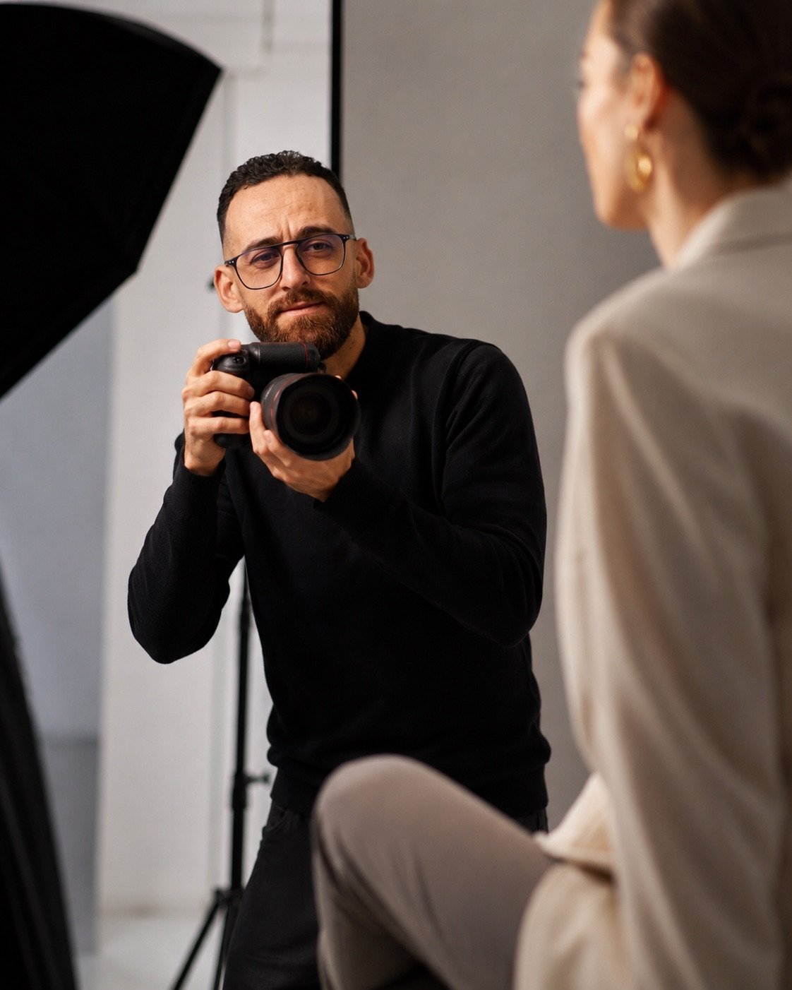 Anas Jmaa pendant un shooting photo