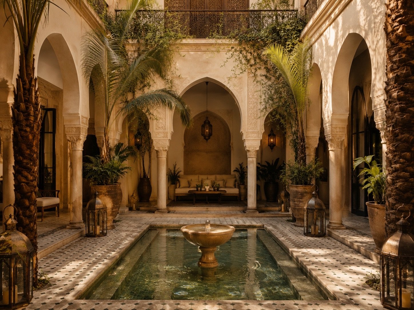 Patio intérieur du riad