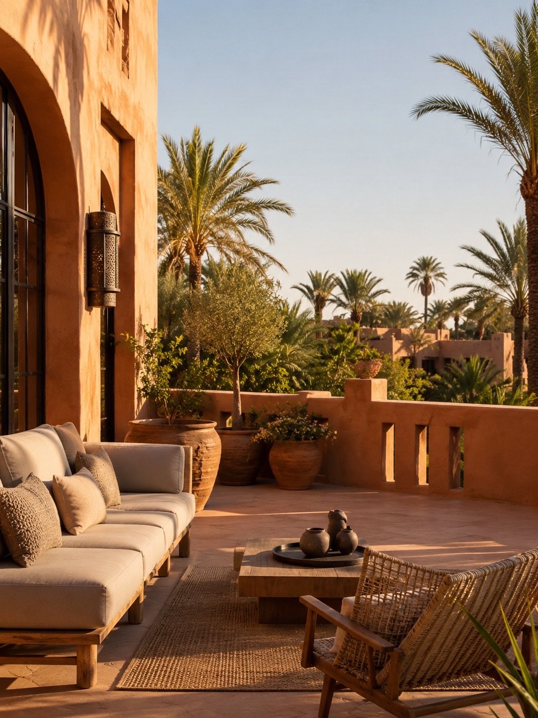 Terrasse extérieure de la villa