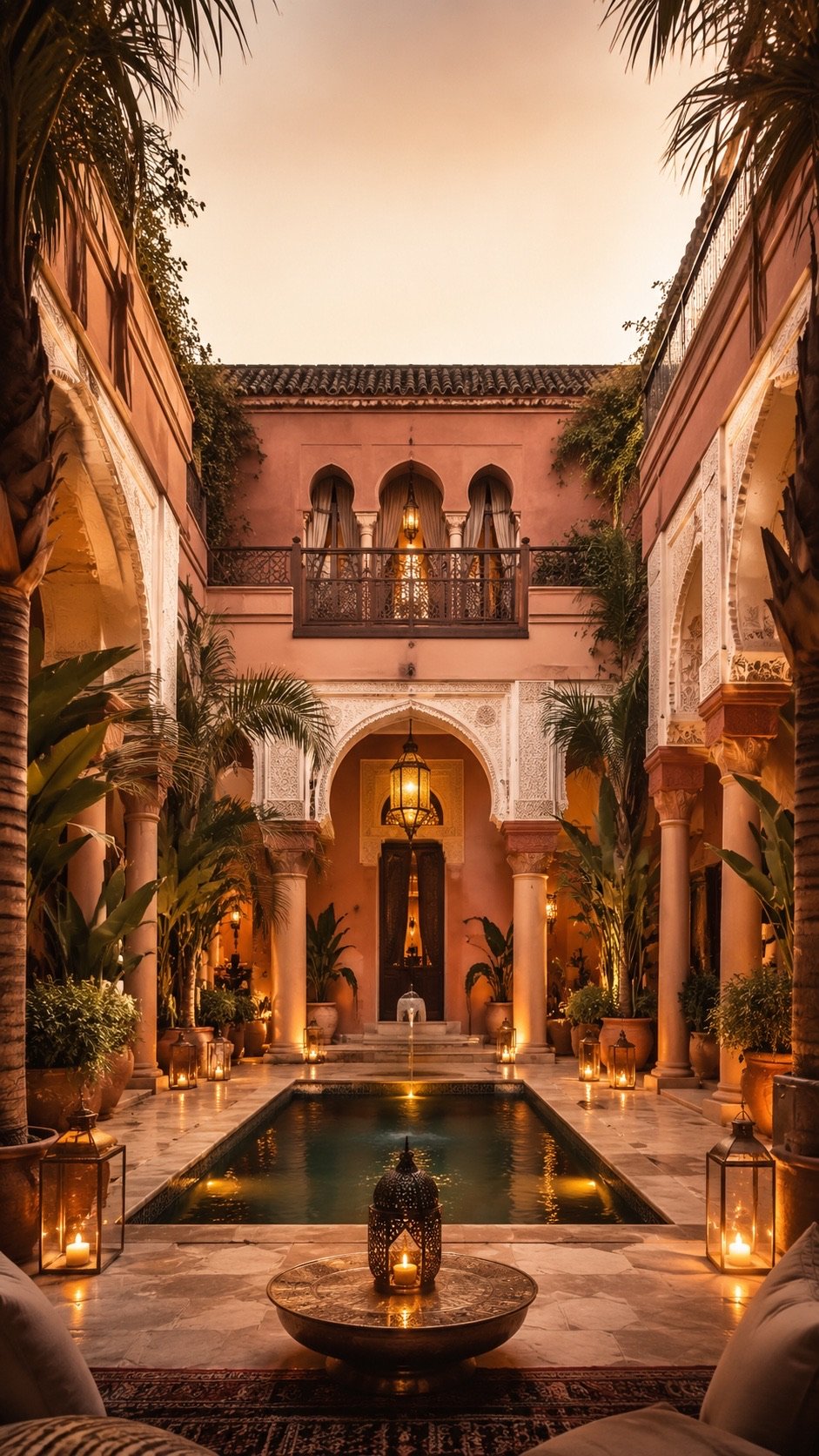 Reel vertical d'un riad à Marrakech